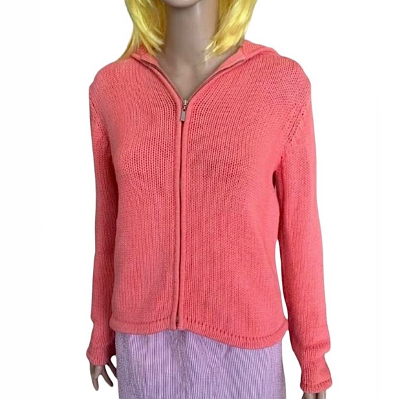 Sutton Studio Pink Hooded Sweater - Picture 1 of 9